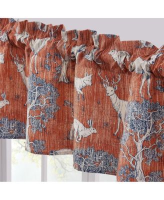 Greenland Home Fashions Menagerie Window Valance - 84x16", Saffron