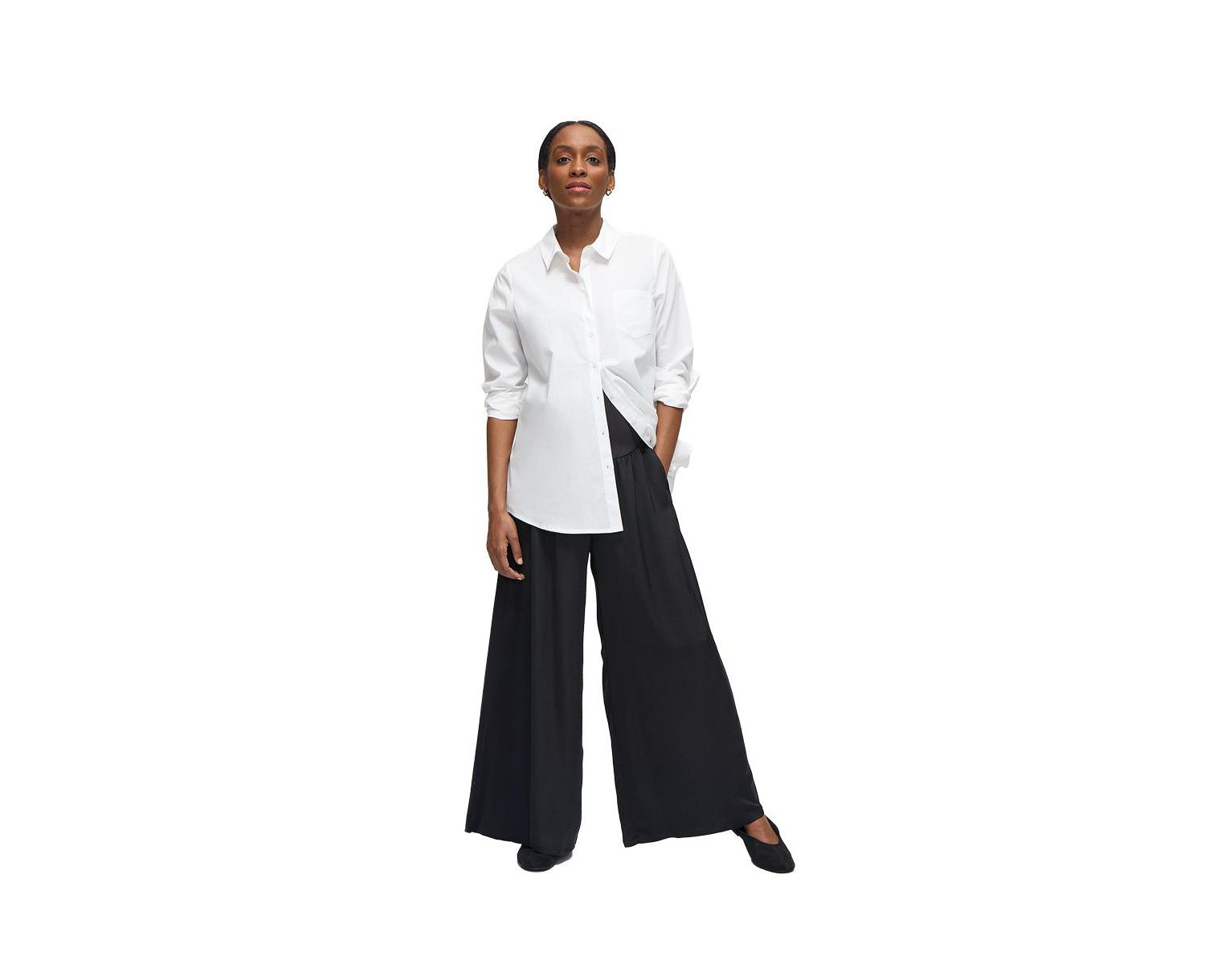 Women's Flowy Wide Leg Woven Pant