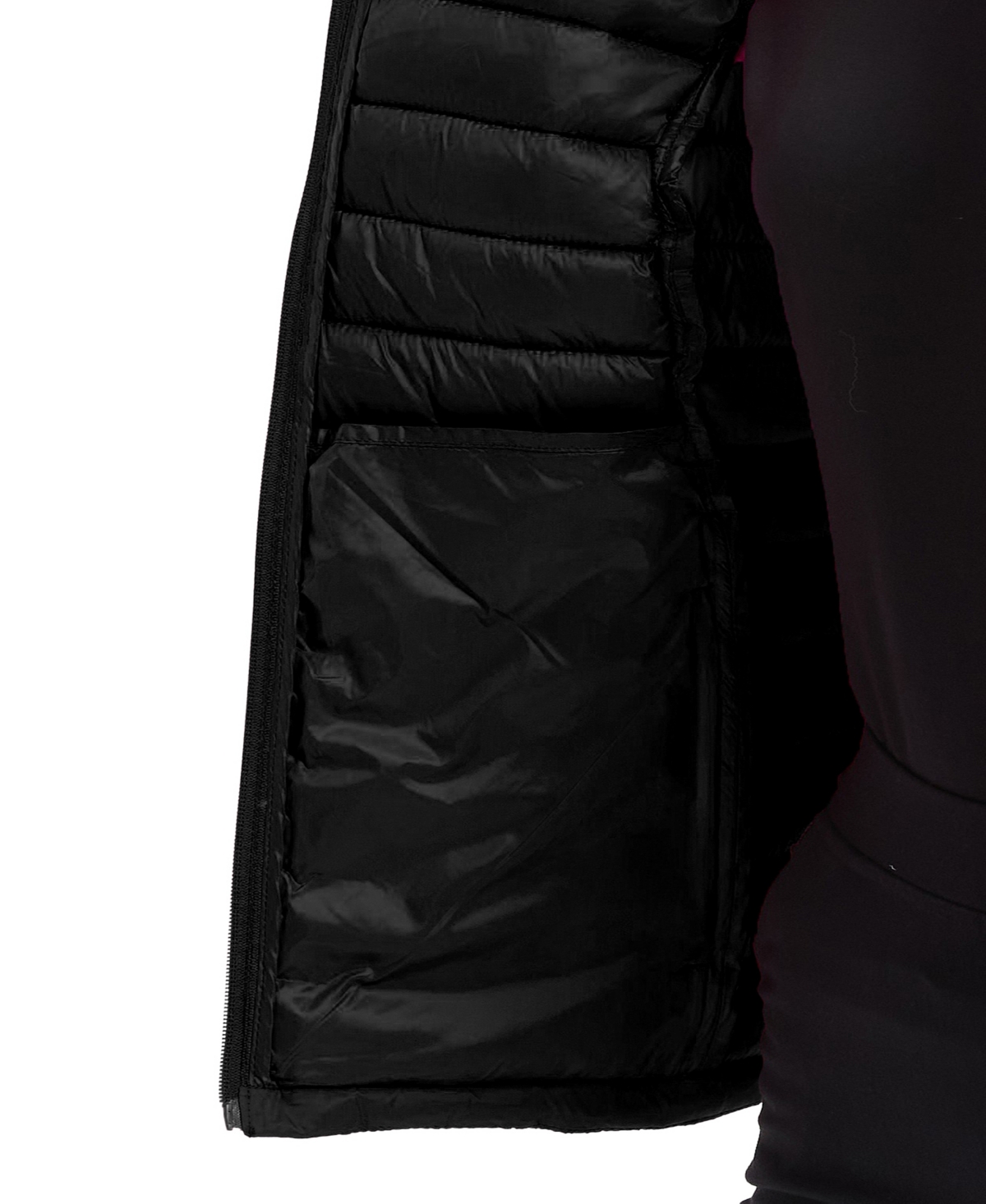 Hawke & Co. Women's Rail Quilt Packable Puffer Vest In Black