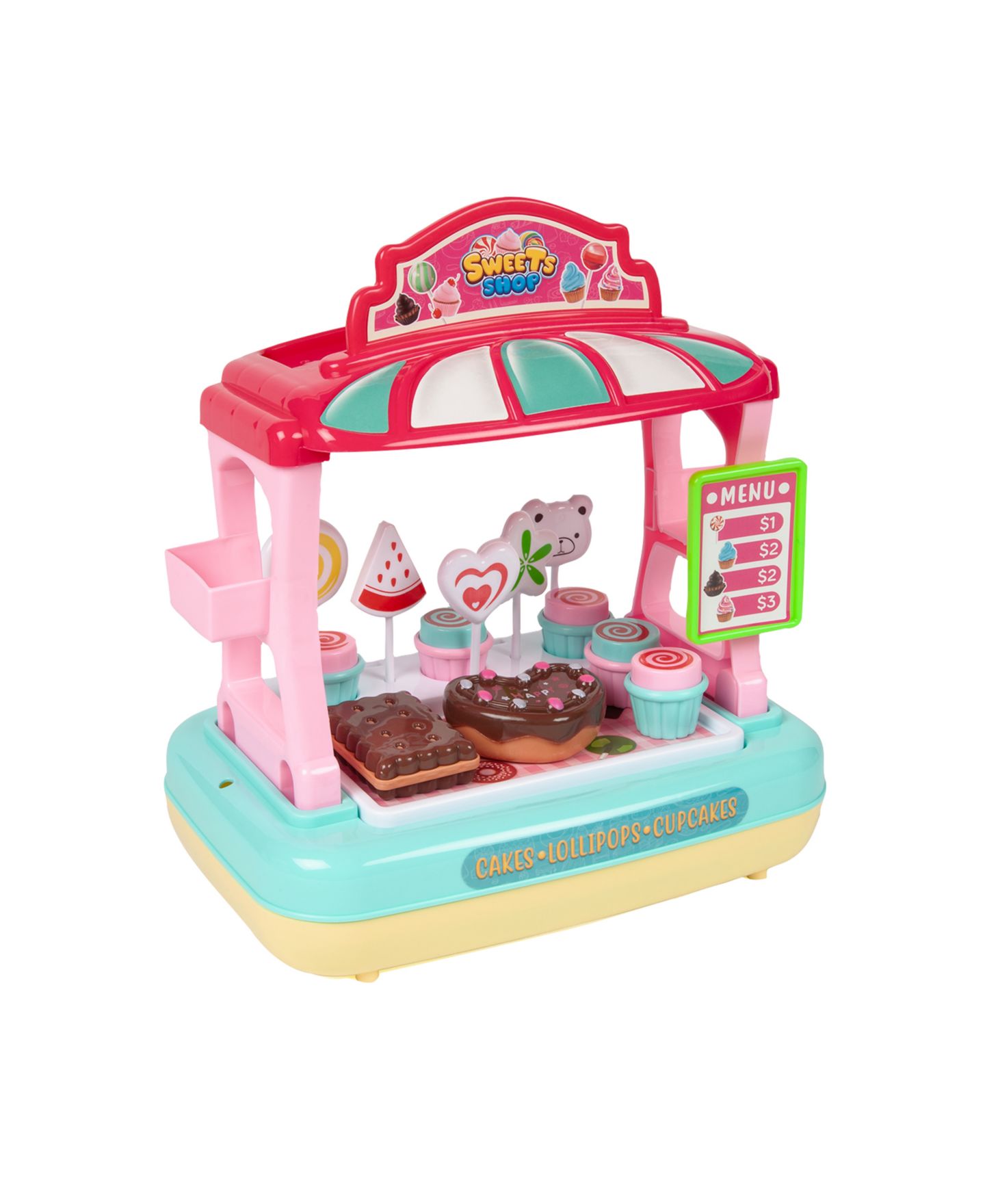 Детский игровой набор World Tech Toys Sweets Stop Electric Cash Register 32-Piece Playset, Ages 3+ — фото 4
