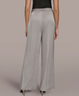 Women's Wide-Leg Mid-Rise Pants