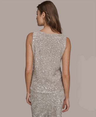 Women's Embellished Scoop Neck Tank Top