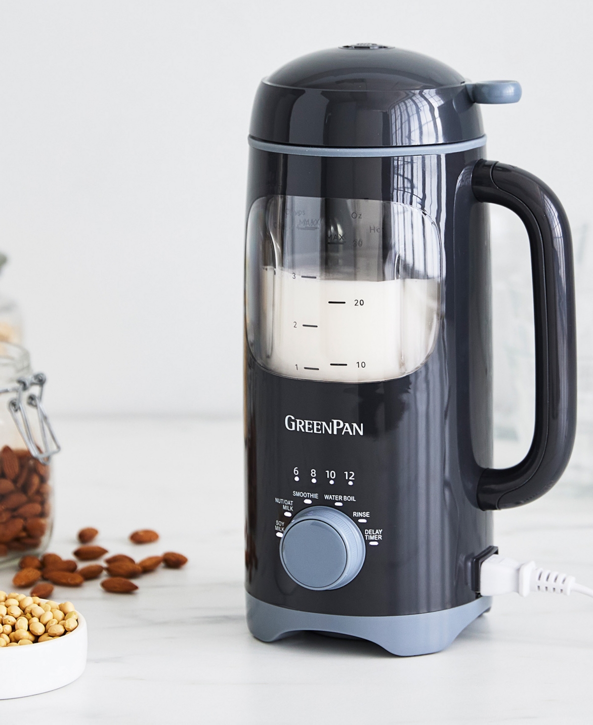 Greenpan 30 Oz. Better Blend Soy, Nut And Oat Milk Maker In Black