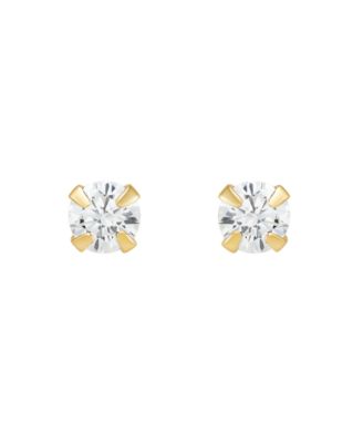 2-Piece Stud and Hoop Earrings Set in 10k Yellow Gold