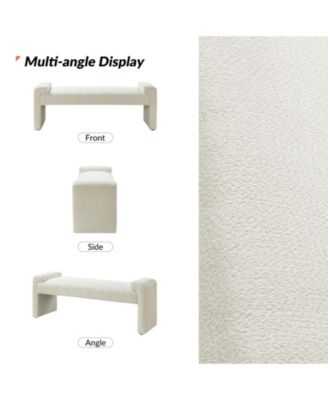 Arlesia 58.5'' W Modern Upholstered Accent Bench