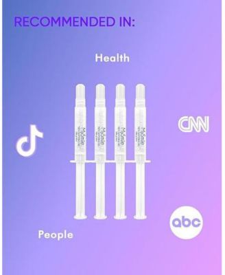 4Pcs 35% Non-Sensitive Teeth Whitening Gel Refill Pack Kit for Whitening Teeth, Mint Flavor Teeth Whitener (Not Include LED Mouth Tray)