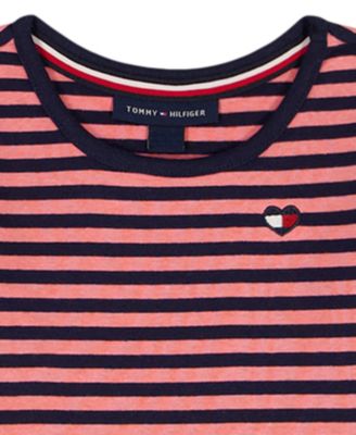 Girls' Toddler 2T-4T Striped T-Shirt and Skirtall, 2-Piece Set