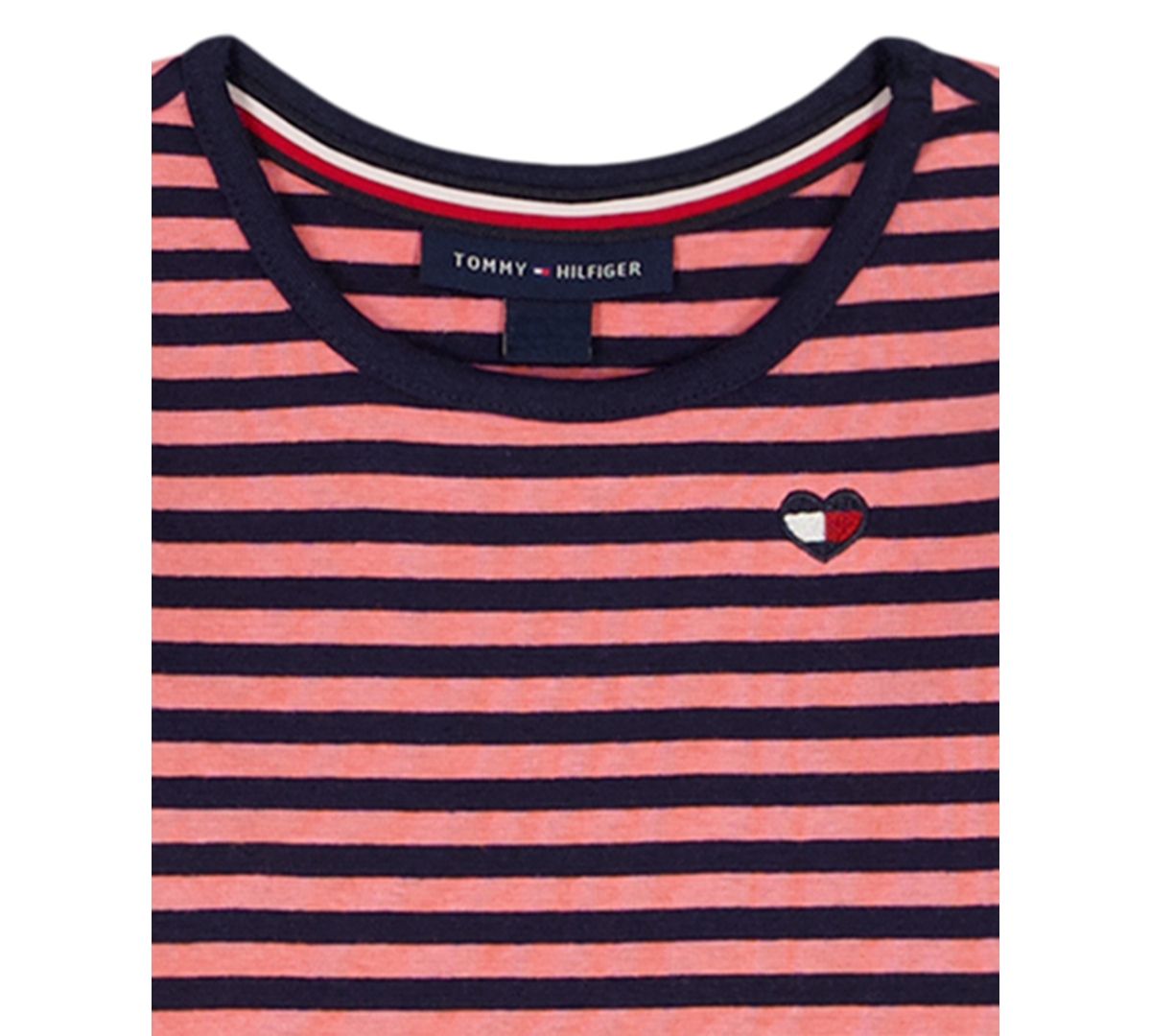 Tommy Hilfiger Girls Toddler 2T-4T Striped T-Shirt and Skirtall, 2-Piece Set