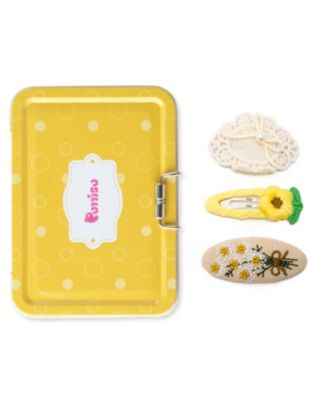 Girls 3pc Hair Clip Crochet Meadow Set