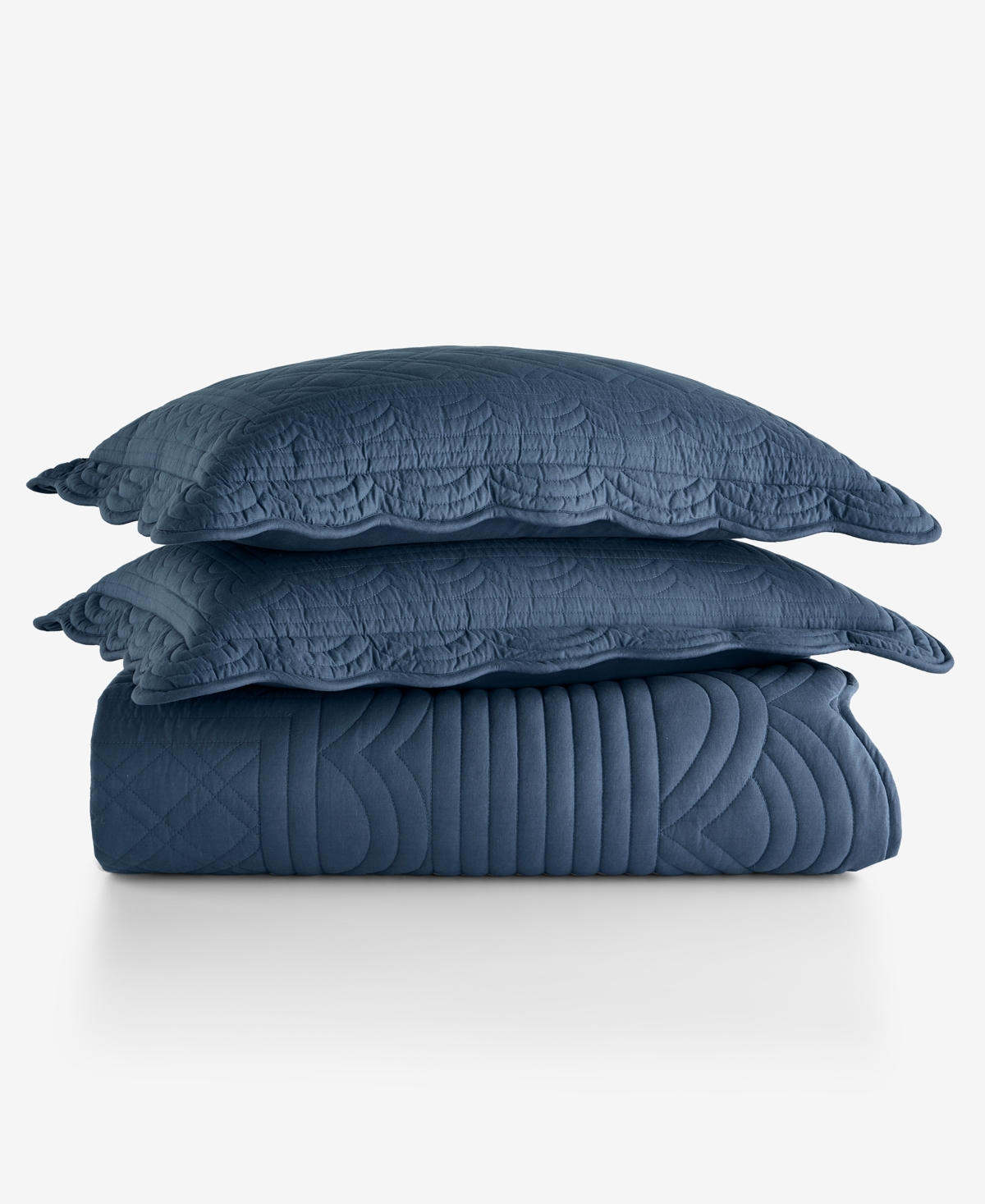 Charter Club Bailey Scallop 3-Pc. Quilt Set, King, Exclusively at Macy's