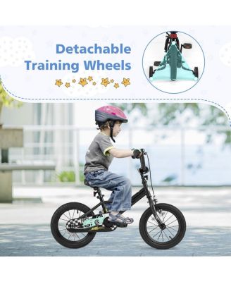 16 Inch Kids Bike Adjustable for 3-8 Years Old with Low-Step Frame