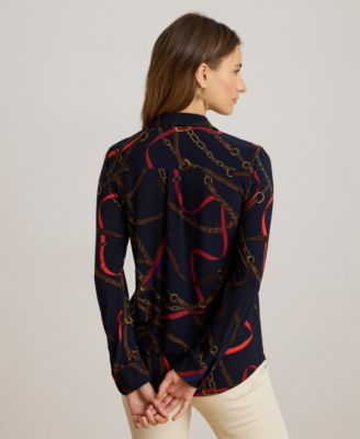 Women's Belting Print Shirt