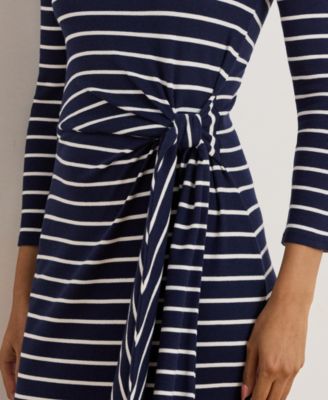 Women's Striped Tie-Front Dress