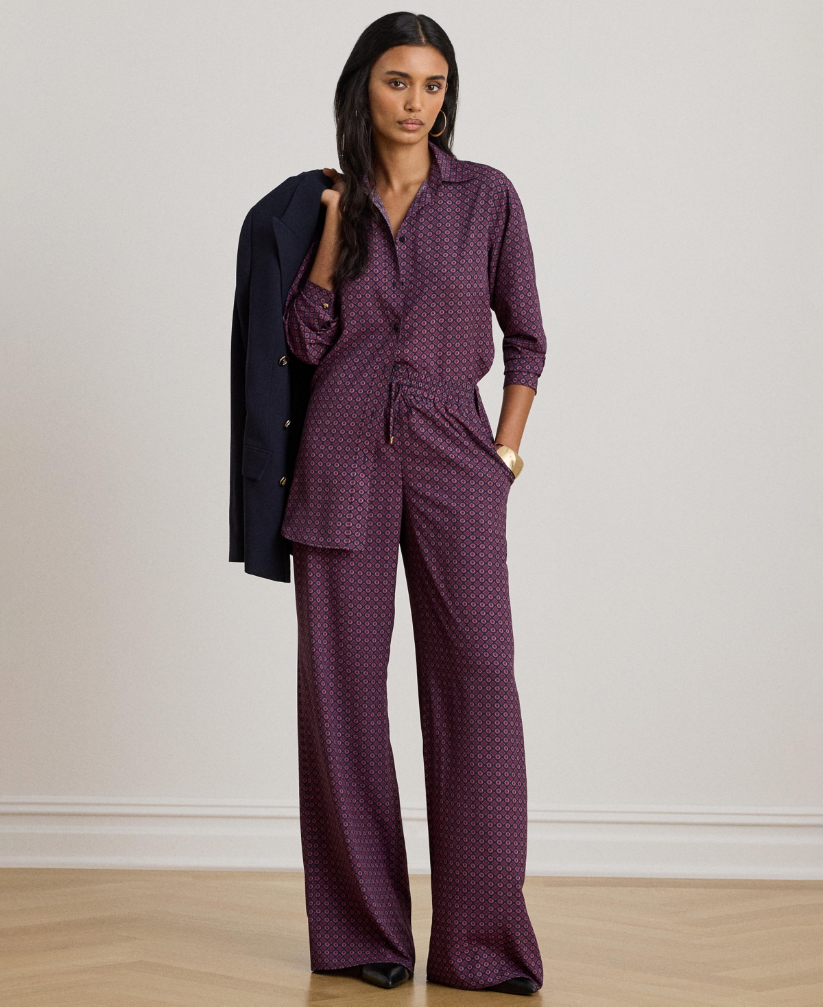 Lauren Ralph Women's Foulard Print Shirt