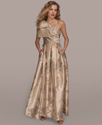 Donna Karan New York - Women's One-Shoulder Bow Ball Gown