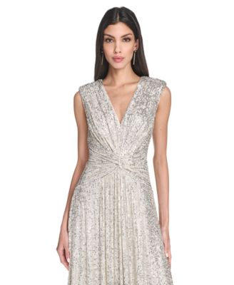 Women's Sequined V-Neck Dress