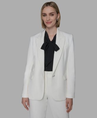 Women's Notched Lapel One Button Blazer