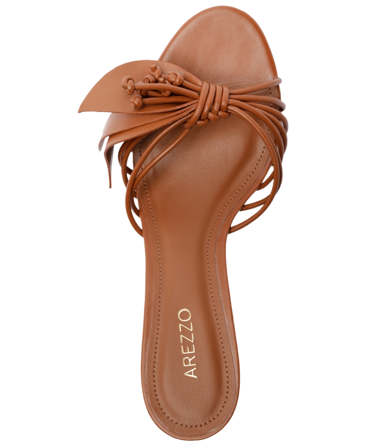 Arezzo Viola Mid Slide Sandal In Brown