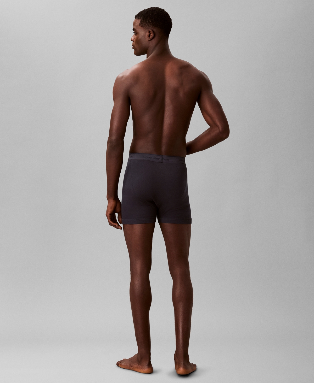 Calvin Klein Men's 3-pack Cotton Classics Boxer Briefs Underwear In Black