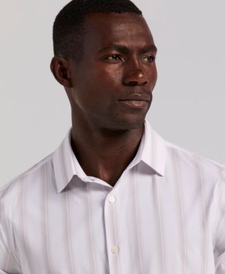 Men's Long-Sleeve Ombre Yarn-Dyed Stripe Shirt