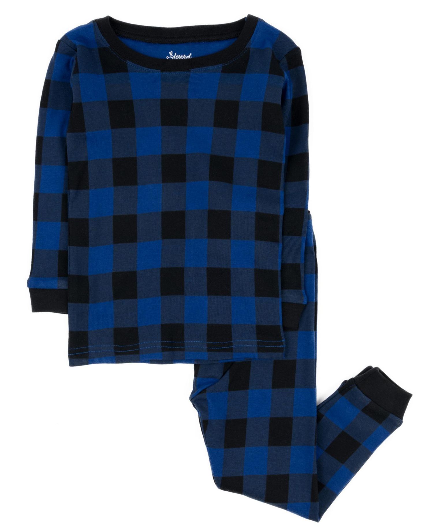 Baby Two Piece Cotton Plaid Holiday Pajamas