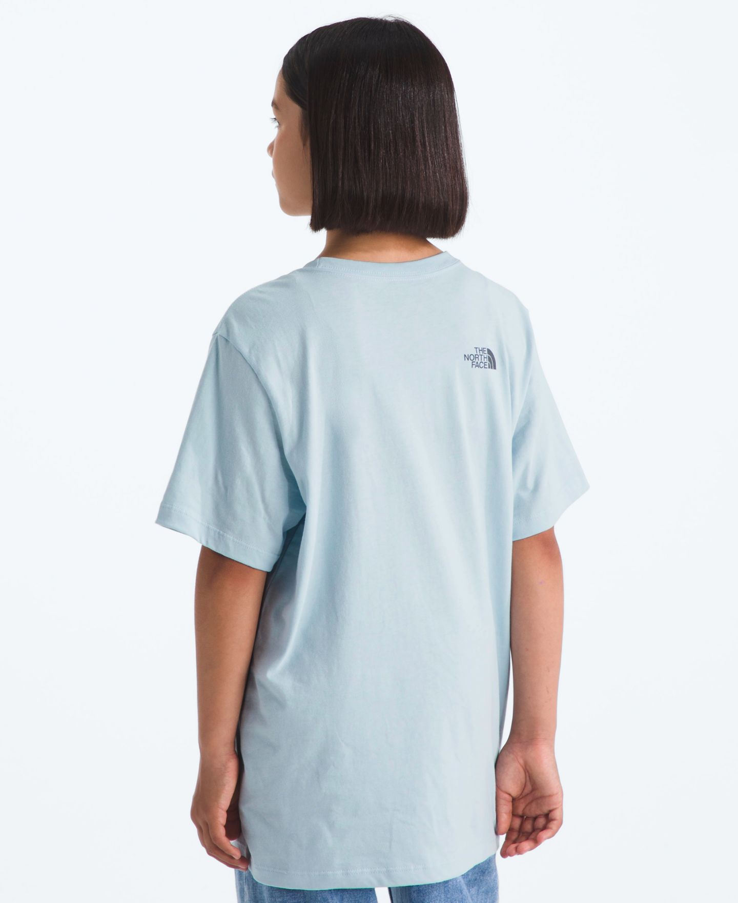 Детская футболка The North Face Floral Logo Short-Sleeve T-Shirt, цвет: Светлый синий — фото 4