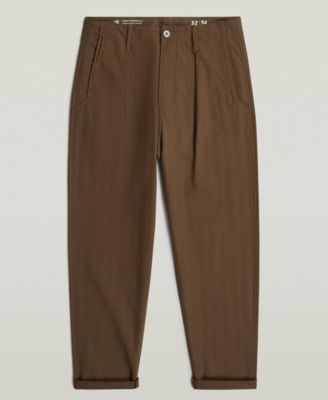 Men's Pleated Relaxed-Fit Chino Pants