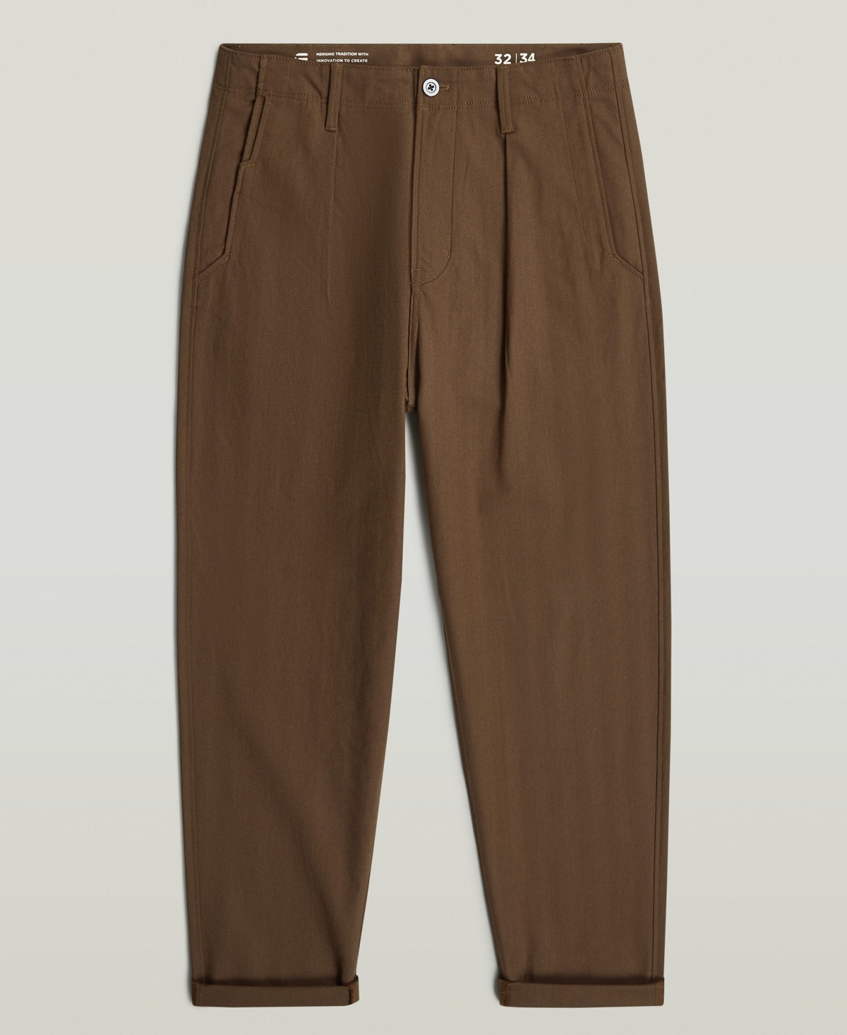 G-Star Raw Men's Pleated Relaxed-Fit Chino Pants