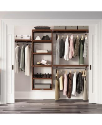 Solid Wood Walk-In Closet Organizer
