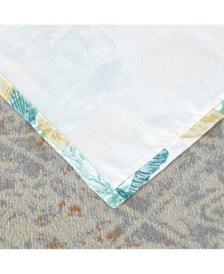 Grand Bahama Bedroom Living Room Window Curtain Panel Set, 84x84-inches, White