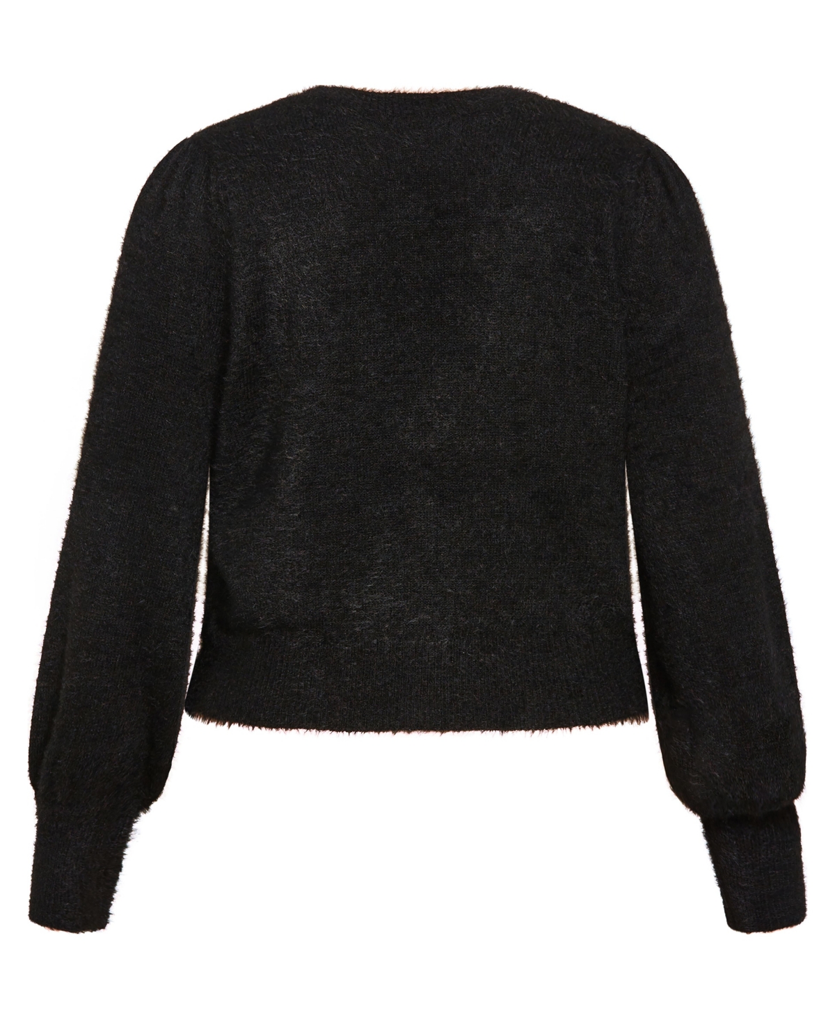 City Chic Women's Sweaters Fluffy Button Cardigan