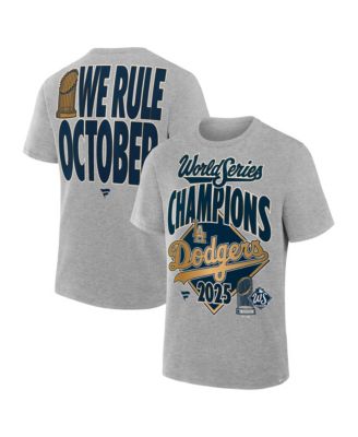 Fanatics - Men's Steel Los Angeles Dodgers 2025 World Series Champions Locker Room Authentic T-Shirt