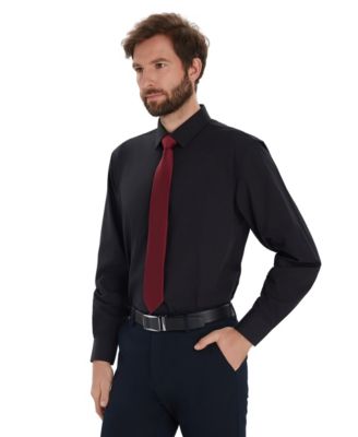Men's Solid Regular-Fit Dress Shirt, Macy's Exclusive