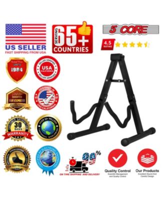 Guitar Stand 2PC A Frame w Soft Foam Arm Non Slip Rubber for Acoustic Electric Bass