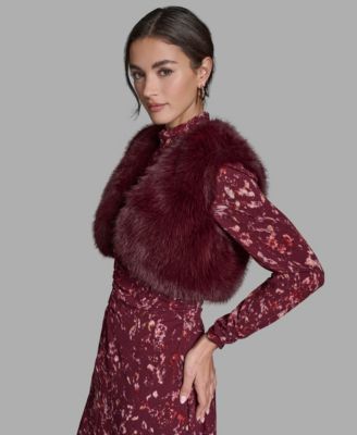 Women's Sleeveless Cropped Shrug Jacket