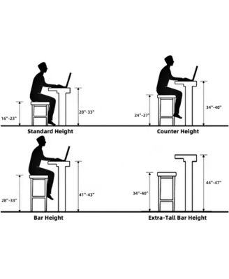 24 Inches Bar Stools Set of 2, Saddle Kitchen Stools with PU Leather Cushion Counter Height Barstools for Kitchen Dining Cafe