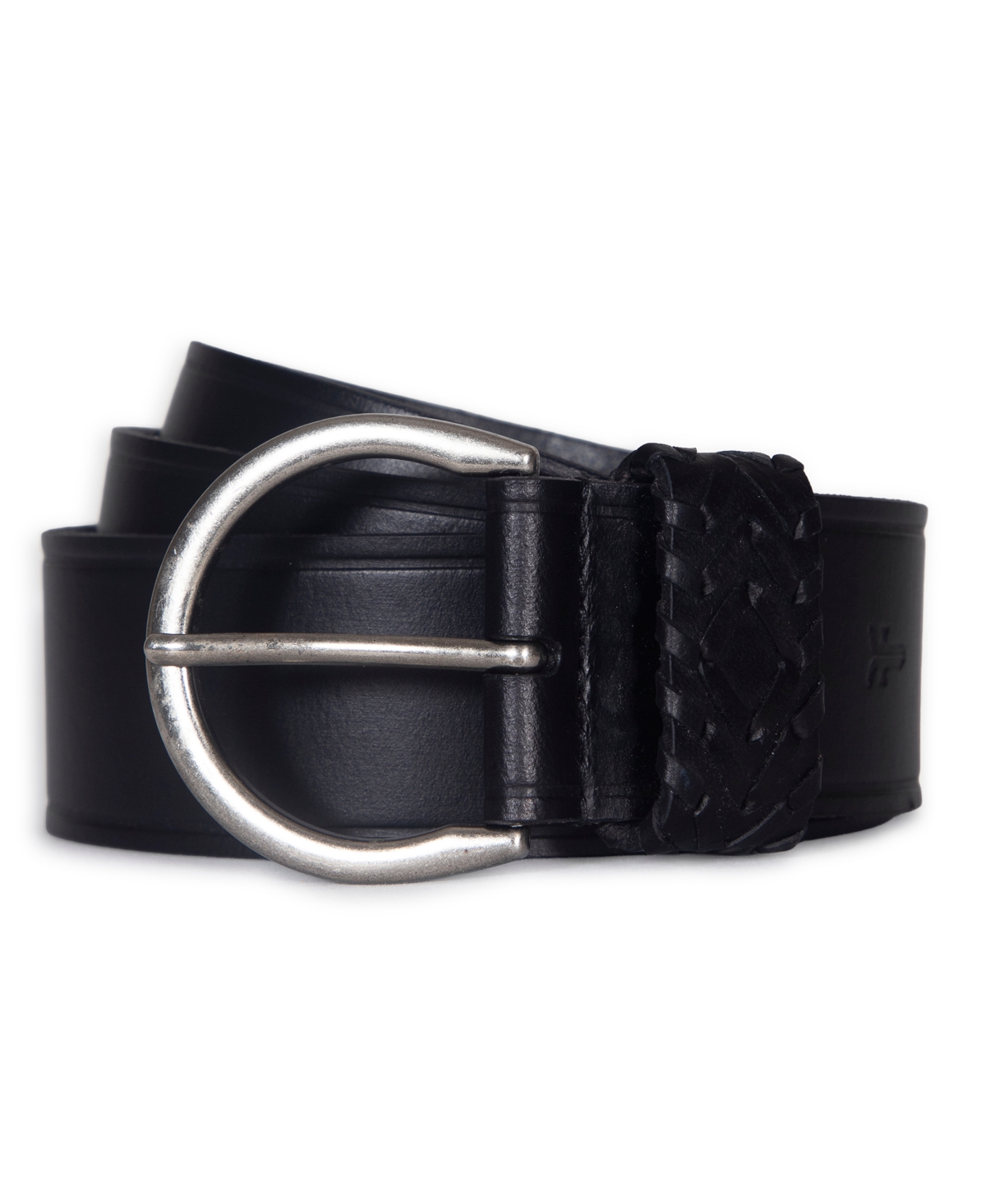 Frye Women's 40mm With Woven Keeper Belt In Black