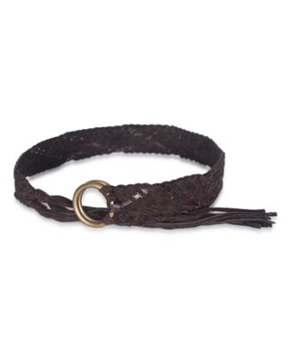 Women's 40mm Woven Fringe Belt