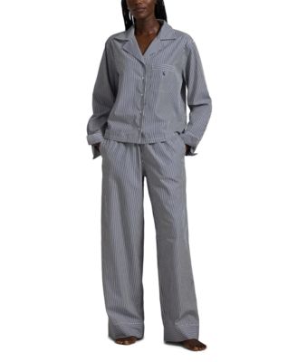 Women's 2-Piece Buttoned Shirt and Pants Pajama Set