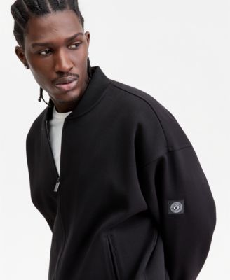 Men's Logo Patch Bomber Sweatshirt