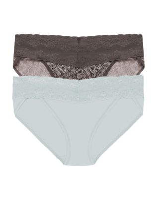 Women's Bliss Perfection Lace Trim One Bikini 2-Pack