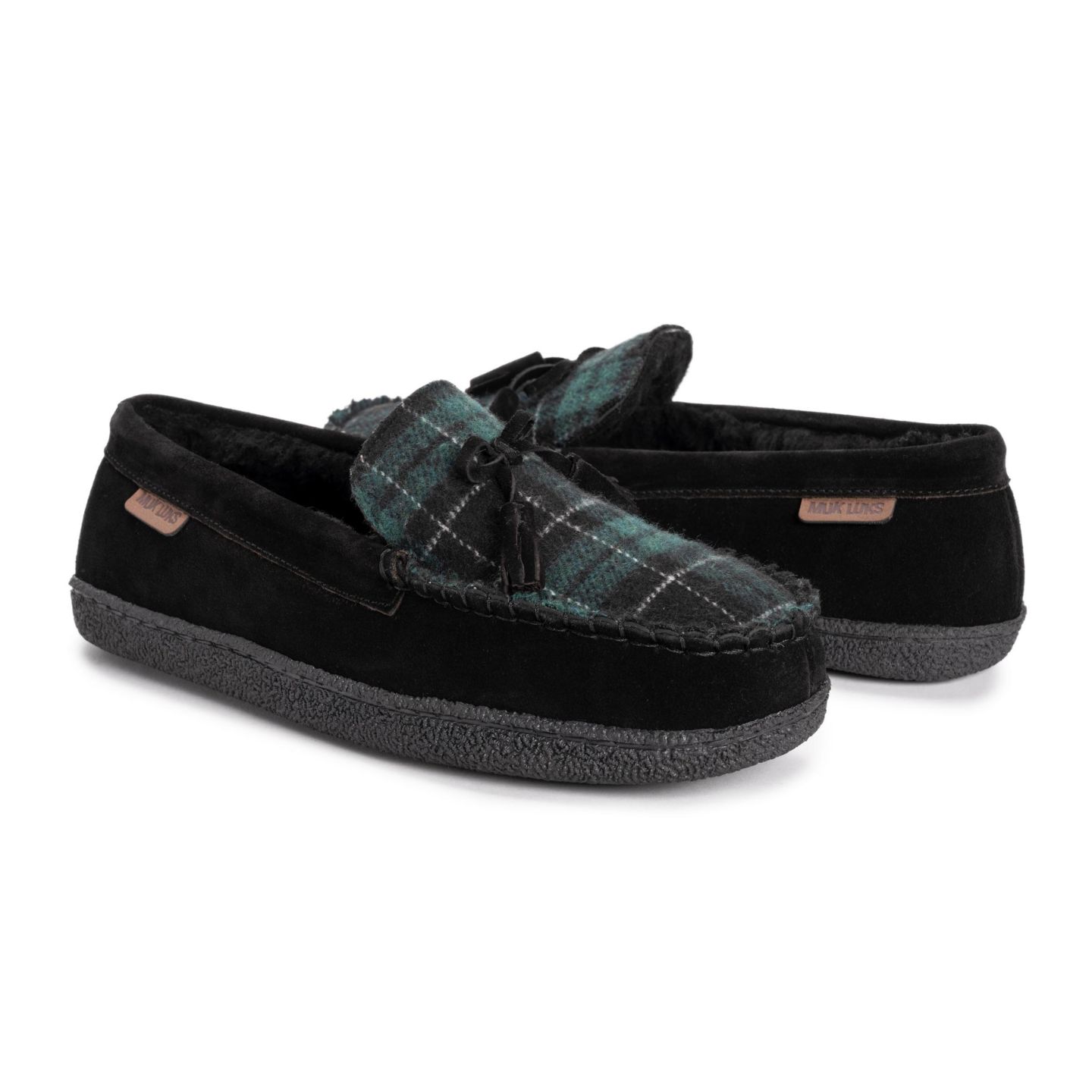 Мужские тапочки MUK LUKS Talan Slipper, цвет: Чёрный — фото 8