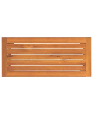 Garden Bench Natural wood color Solid acacia wood Compact