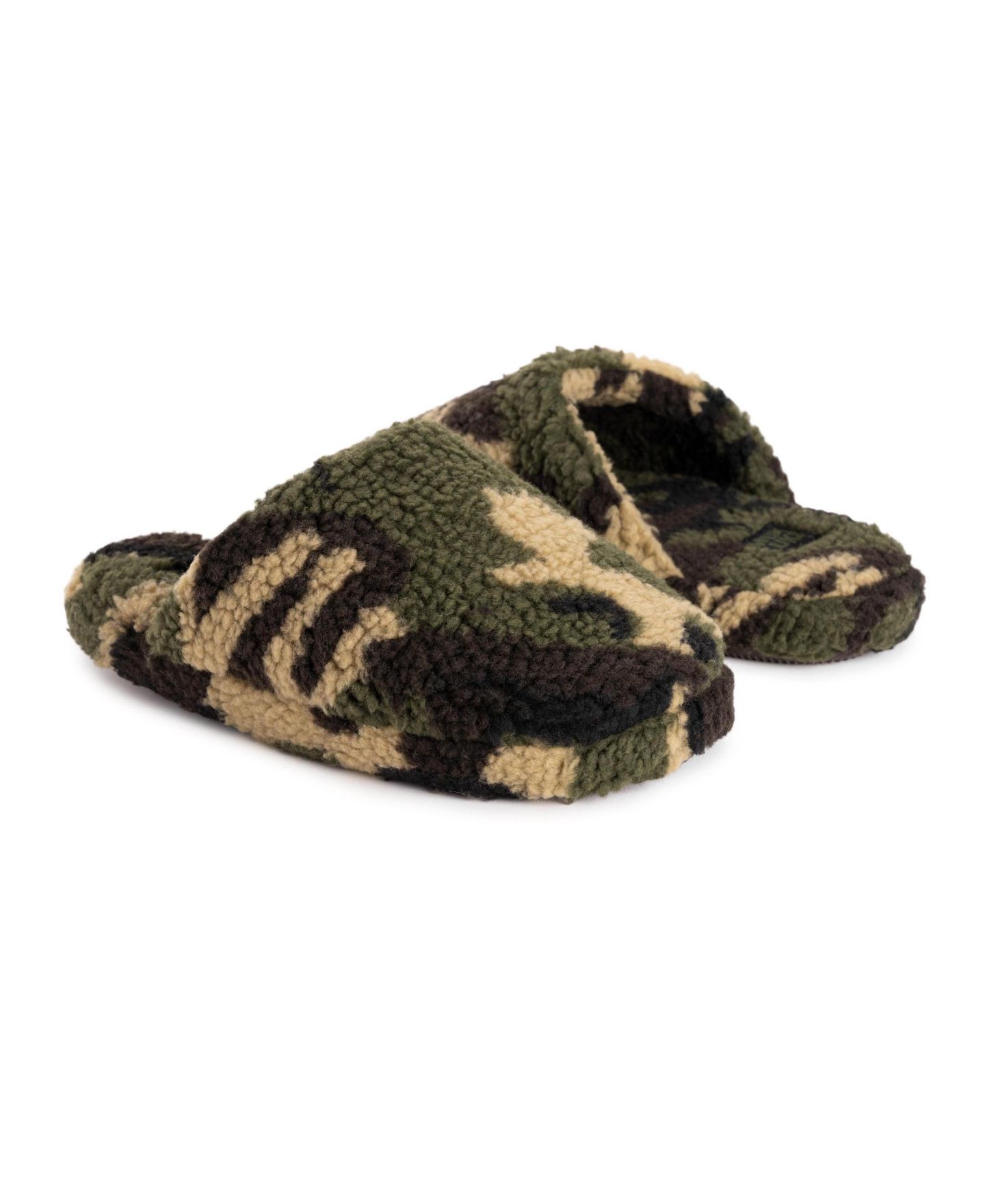 Женские тапочки MUK LUKS Maven Slipper, цвет: Оливковый камуфляжный — фото 5