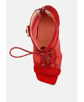 Womens Cabernet Mesh & Microfiber Stiletto Boots