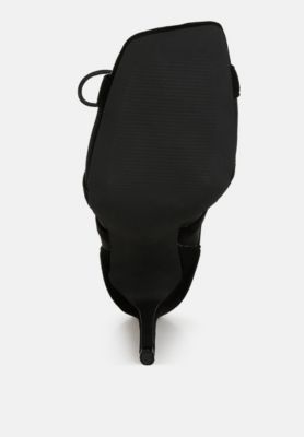 Womens Anarki Mesh Lace-Up Ankle Boots