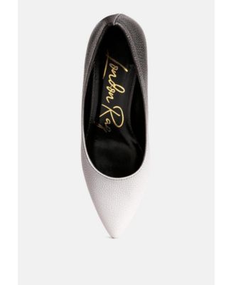 Womens harlow metallic accent block heel pumps