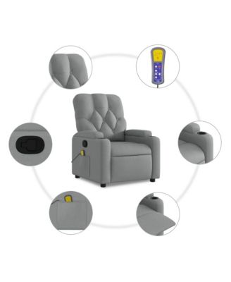 Massage Recliner Chair Light grey