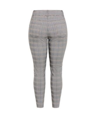 Plus Size Bengaline Check Pant