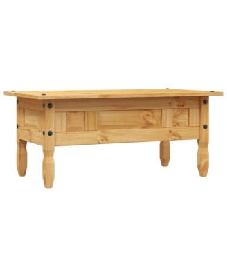 Coffee Table Brown Solid pine wood Medium Durable Coffee Table